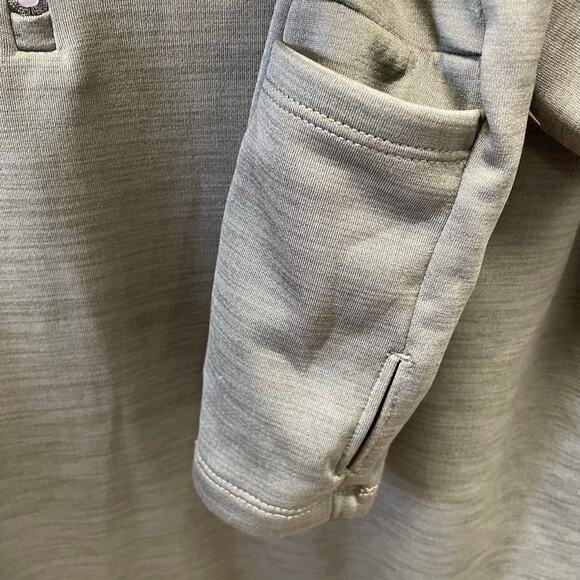 Nike Running Repeat Swoosh Green Dri Fit Half Zip Size Small - Picture 7 of 7